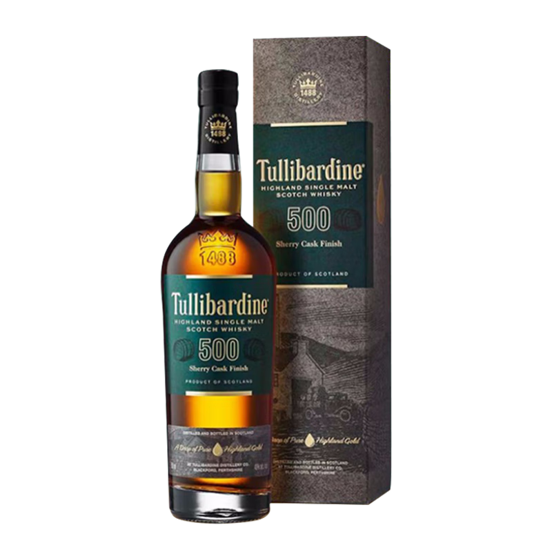 TULLIBARDINE 图里巴丁500雪莉桶威士忌700ml 238元(需用券)