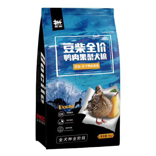 docile 豆柴 狗粮 全犬全阶段通用无谷冻干粮 冻干鸭肉梨狗粮8kg 313.95元（需