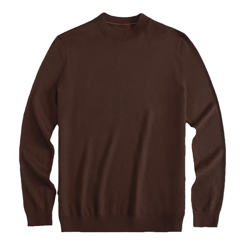 布先生 MrBu布先生半高领羊毛t男春秋时尚轻薄羊毛衫可机洗 388元