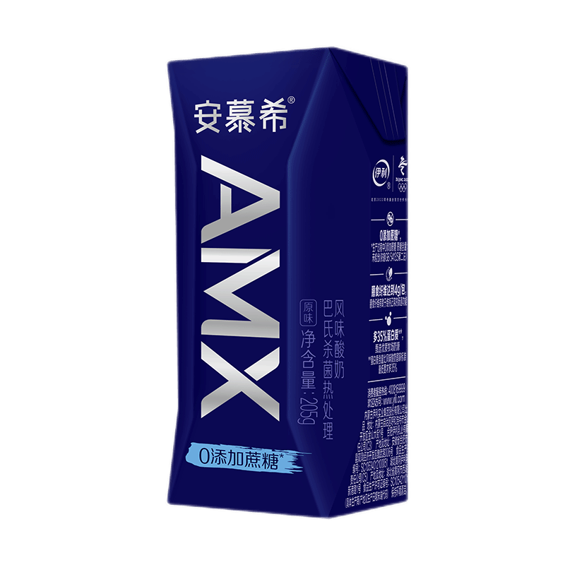 安慕希 AMX小黑钻原味酸奶205g*12盒 105.07元（合35.02元/件）