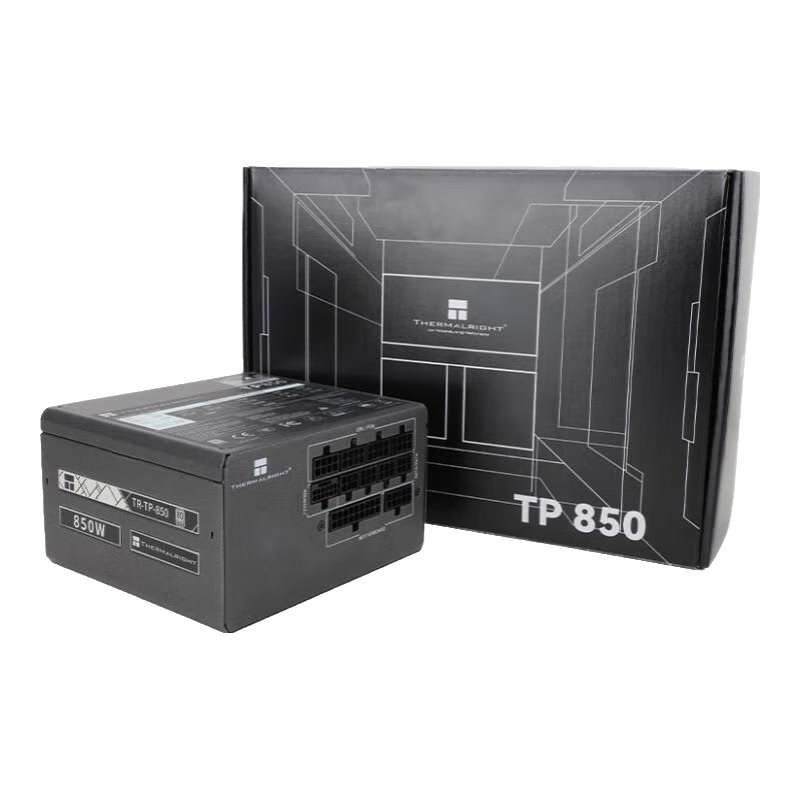 plus会员、Thermalright(利民) 额定850W TR-TP850 ATX3.0电源 白金全模组电源 原生PCIE5