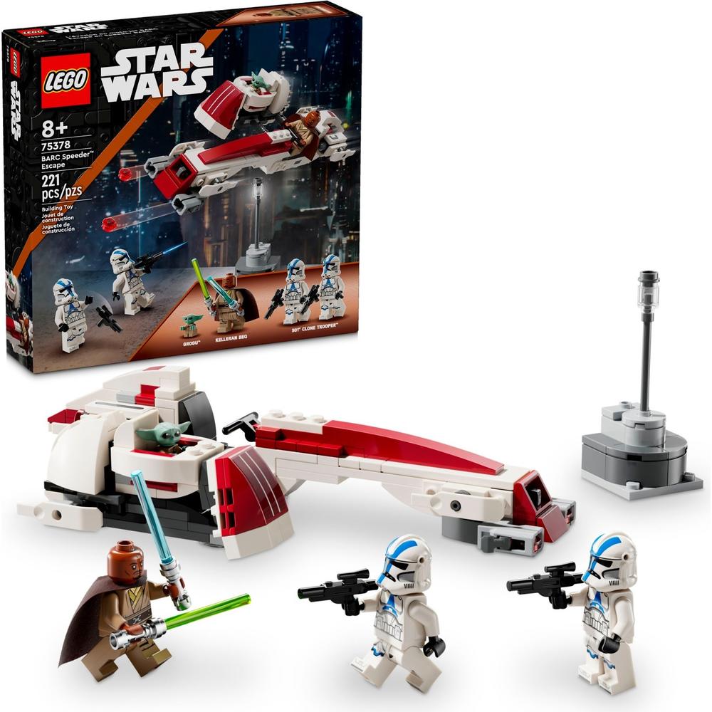 LEGO 乐高 Star Wars星球大战系列 75378 曼达洛人：BARC 飞行摩托大逃亡 148.55元（