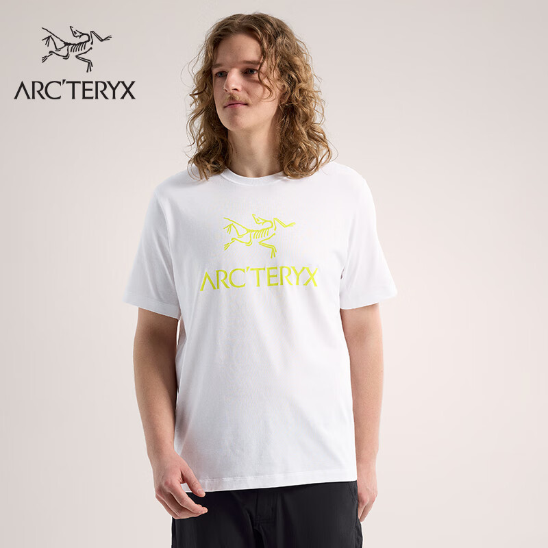 ARC'TERYX 始祖鸟 ARC’TERYX始祖鸟 ARC'WORD LOGO SS 透气 男子 棉质短袖T恤 White Light