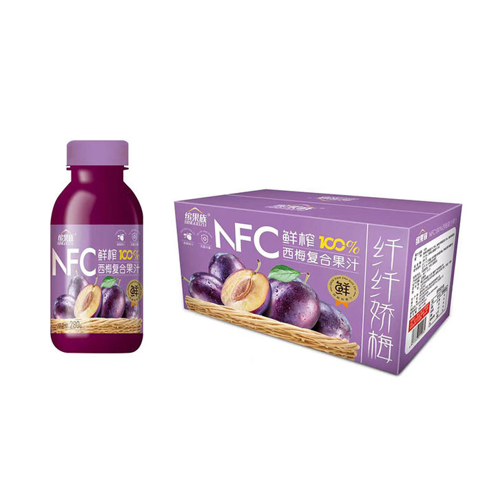 缤果族西梅汁NFC100%复合果汁280ml*8 19.9元（需用券）