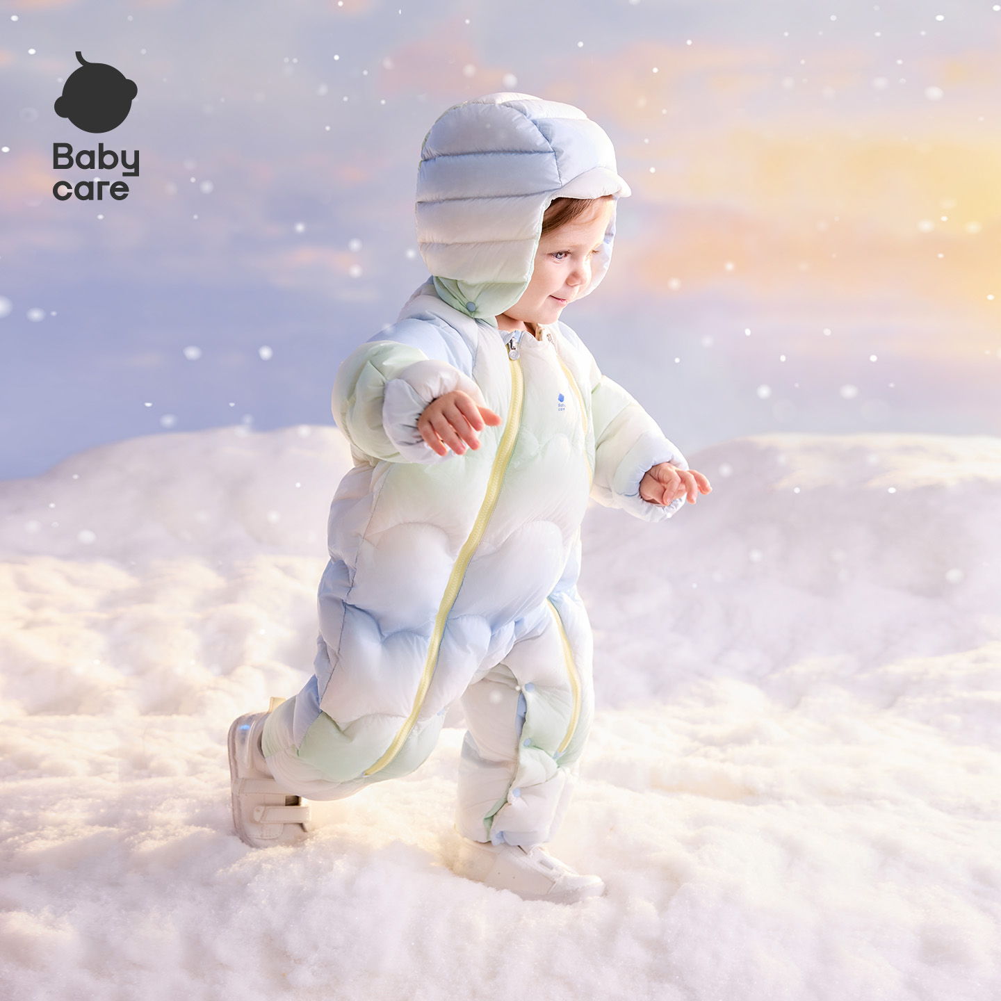 移动端：babycare 红嘴雁婴儿羽绒服新生儿外出服小月龄宝宝儿童冬季连体衣 