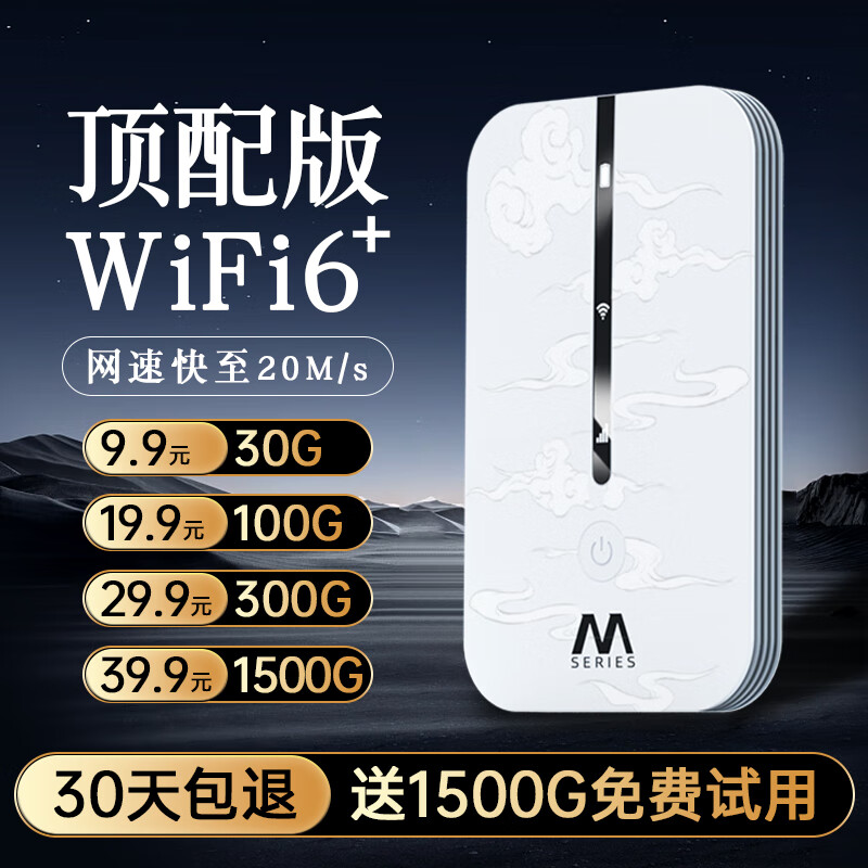 SHUOMENG 烁盟 2024随身wifi免插卡wifi6无线移动wifi4G路由器便携式无线网卡车载