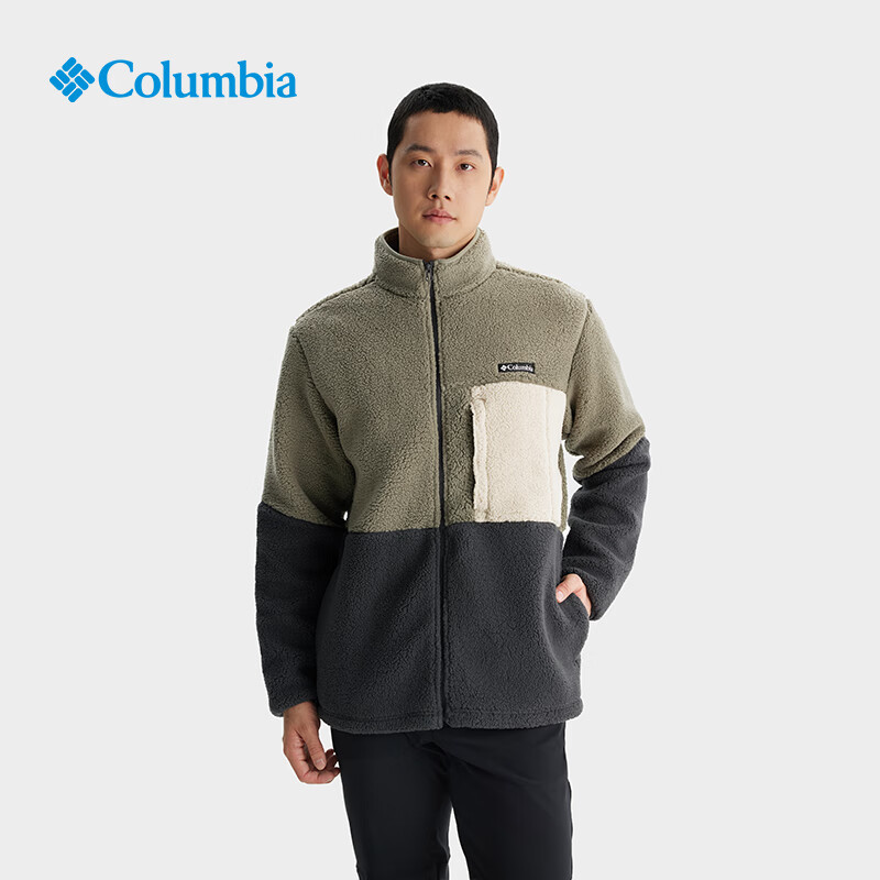 20点：Columbia 哥伦比亚 撞色拼接抓绒衣外套 男女同款 AE0790 398 337元包邮（仅