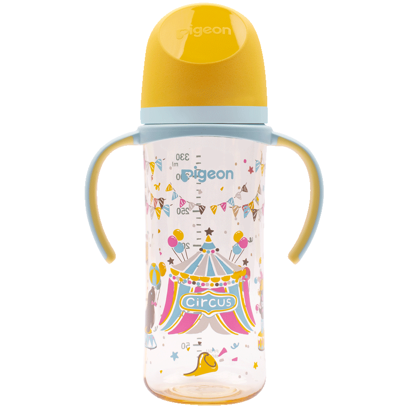 贝亲 PPSU双把手防胀气奶瓶 330ml LL号奶嘴 马戏团 AA225 84.85元（需凑单、需首