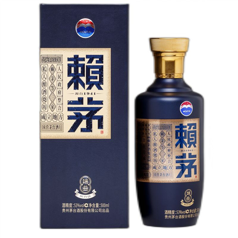 LAYMAU 赖茅 端曲2.0 53%vol 酱香型白酒 500ml 单瓶装 234.08元（需用券）