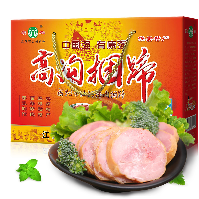 康强 江苏淮安捆蹄礼盒 800g 93元