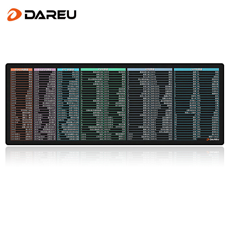 Dareu 达尔优 PG-D83快捷键鼠标垫 800*300*3mm 16.9元包邮（双重优惠）