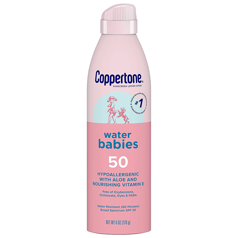 水宝宝（Coppertone）确美同水宝宝防晒霜隔离女男生保湿敏感肌全身军训防晒