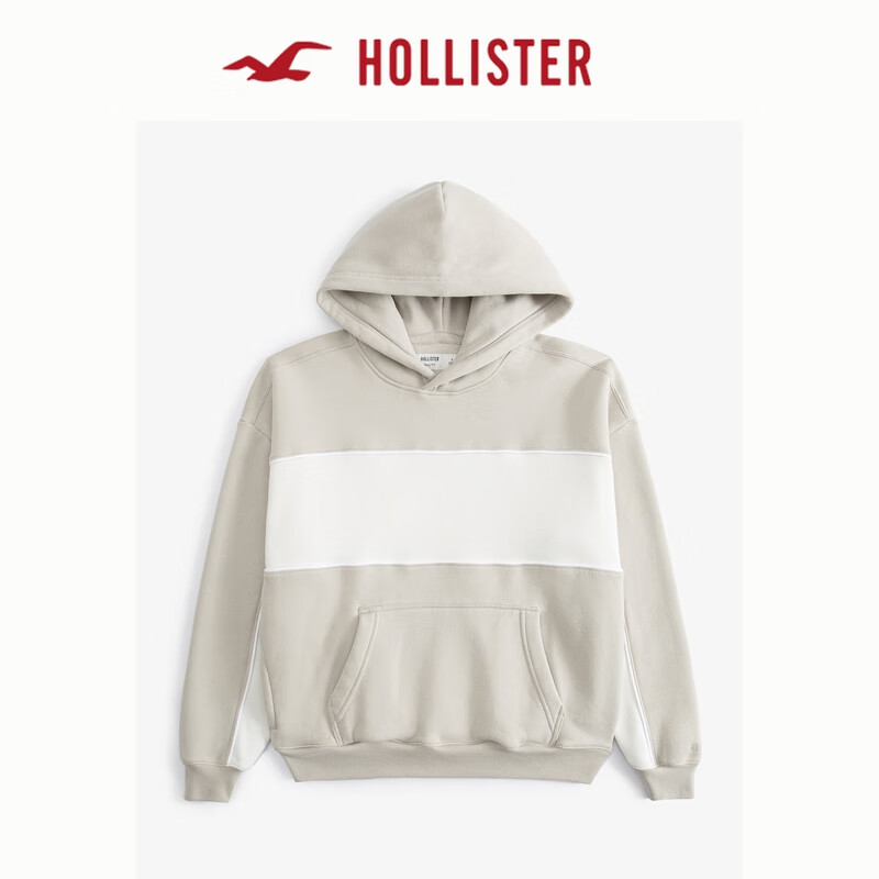 HOLLISTER 霍利斯特 情侣抓绒连帽卫衣 KI322-4261 76.24元（需用券）