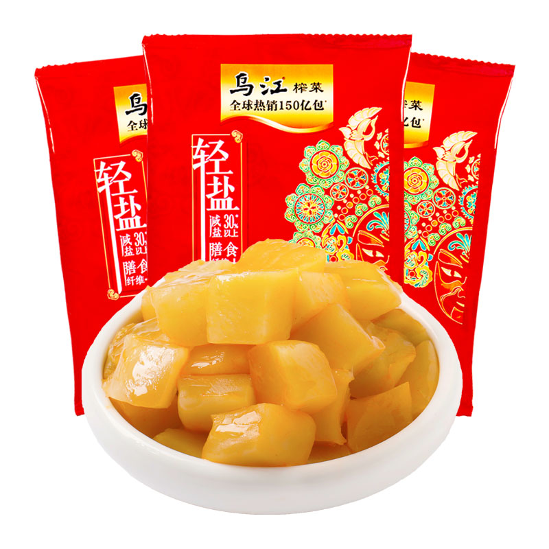 乌江 脆口榨菜芯 120g*3袋 360g 8.3元