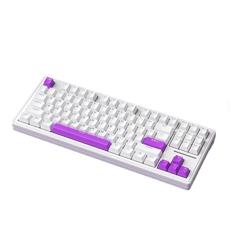 XINMENG 新盟 M87 87键 有线机械键盘 白色 青轴 冰蓝光 90元
