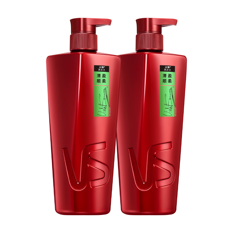 沙宣 VS 洗发水清盈顺柔500g*2大红瓶蓬松控油洗头膏露男女士通用品牌直供 68