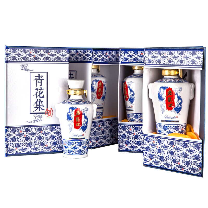 老龍口 青花集 52%vol 浓香型白酒 350mL*4瓶 264元（需用券）