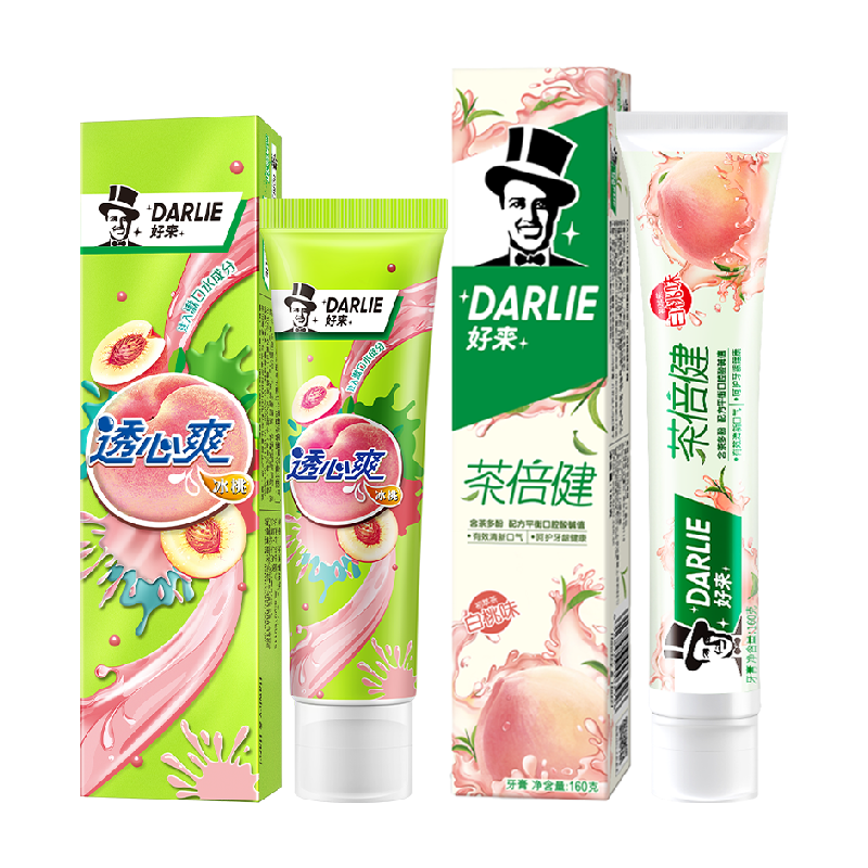 DARLIE 好来 原黑人) 牙膏白桃套装280g ￥10.1