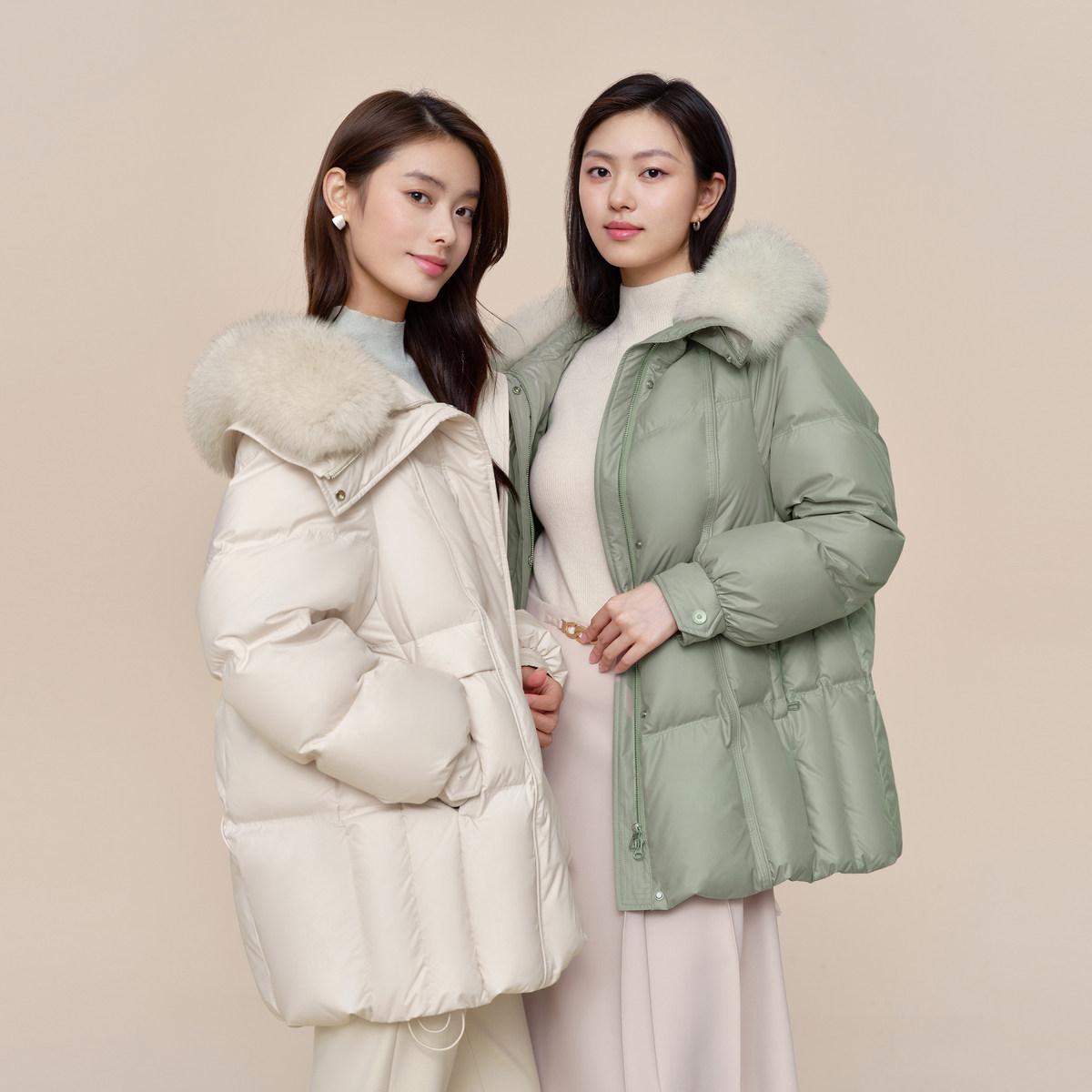 波司登 狐狸毛领 女士羽绒服 554元（需用券）