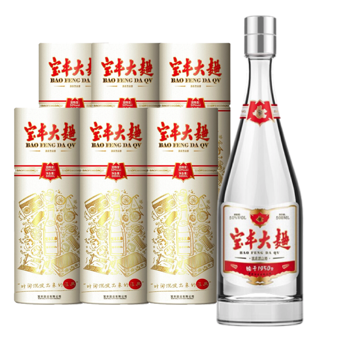 88VIP：宝丰 大曲时间经典清香型白酒500ml*6整箱装 128元（需用券）