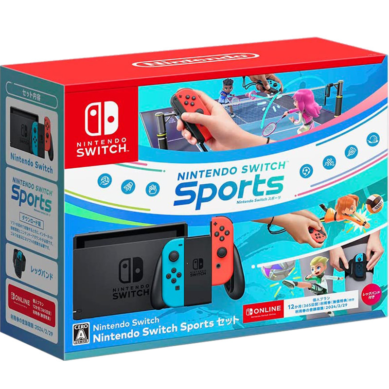 任天堂（Nintendo）Switch OLED/续航加强日版 家用ns体感游戏掌机 日版续航sports运动套装 1739.51元