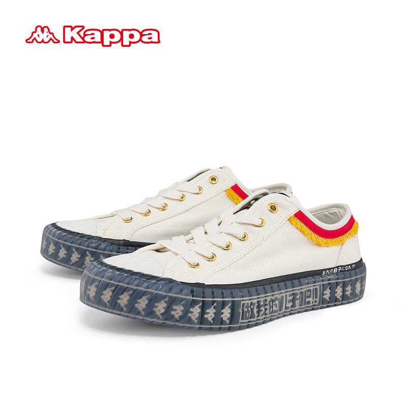 plus会员:KAPPA卡帕 夏季帆布鞋 韩国白 33.06元（需用劵）