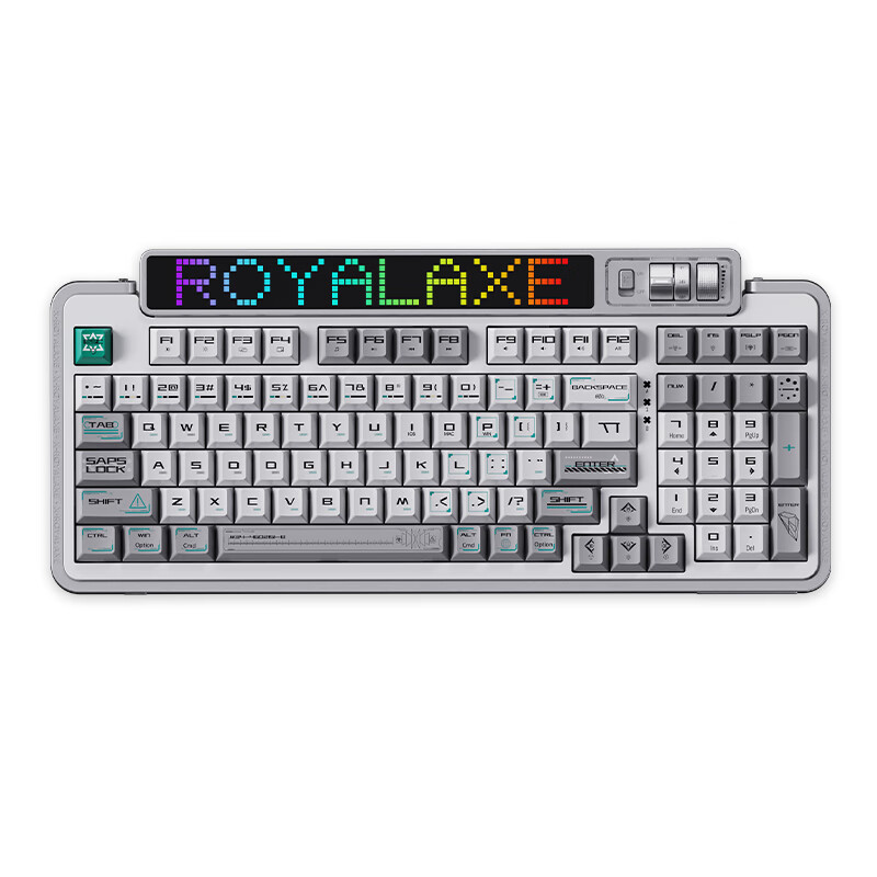 Royal Axe 御斧 XL98 白金战神 三模机械键盘 1590.01元（需付定金200元，12月9日00: