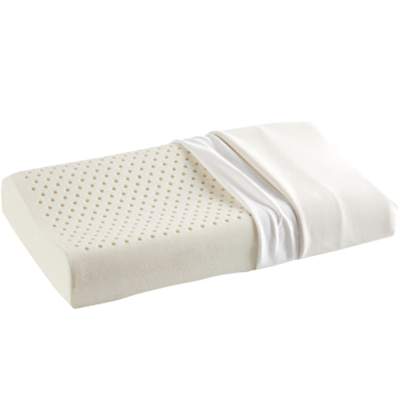 梦洁家纺 93﹪乳胶枕 泰国进口天然乳胶枕芯 成人颈椎枕头芯 一个装 40*60cm 