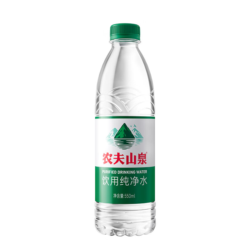 PLUS会员:农夫山泉 饮用纯净水550ml*24瓶 25.84元包邮