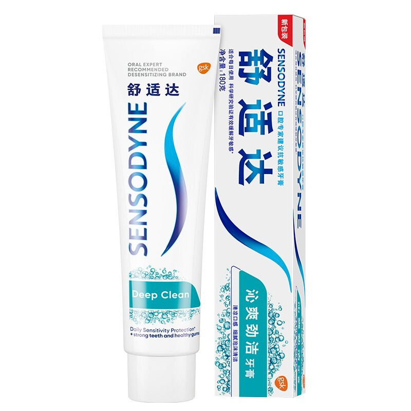 SENSODYNE 舒适达 舒沁爽劲洁牙膏 180g 20.91元（需用券）