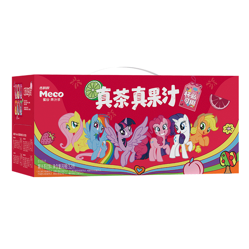 香飘飘 小马宝莉联名 Meco 混合果汁茶礼盒 400ml×8杯 37元