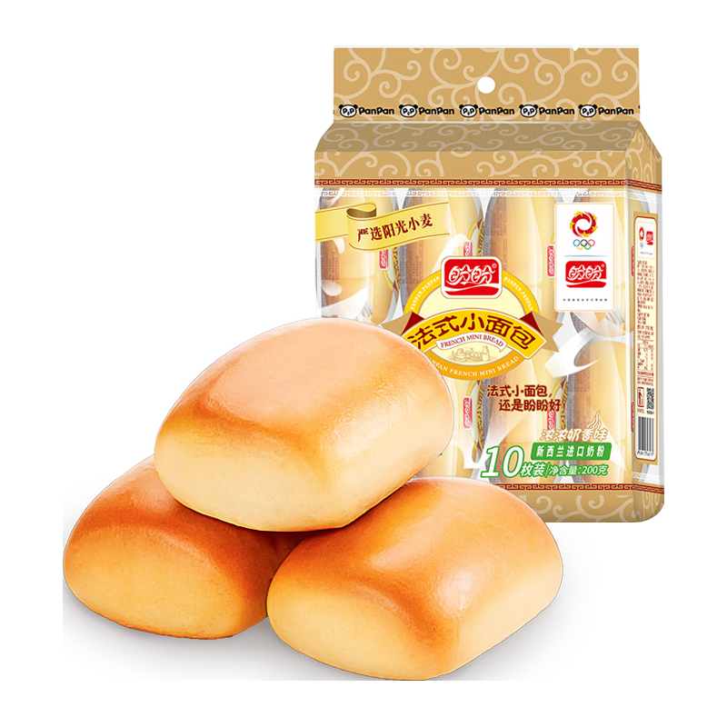 盼盼 小面包（奶香味）200g 1.9元（需用券）