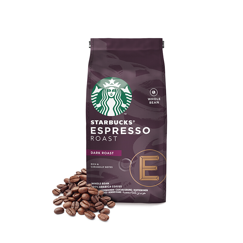 STARBUCKS 星巴克 意式浓缩 深度烘焙 咖啡豆 200g 82.5元
