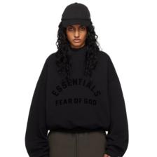 Fear of God Essentials 孙千同款黑色连帽衫 8折 $120（约863元）