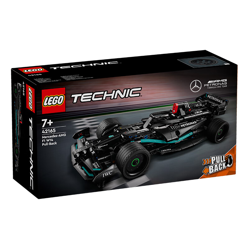 LEGO 乐高 机械组系列 42165 梅赛德斯奔驰 Mercedes-AMG F1 W14 E Performance 回力赛车 