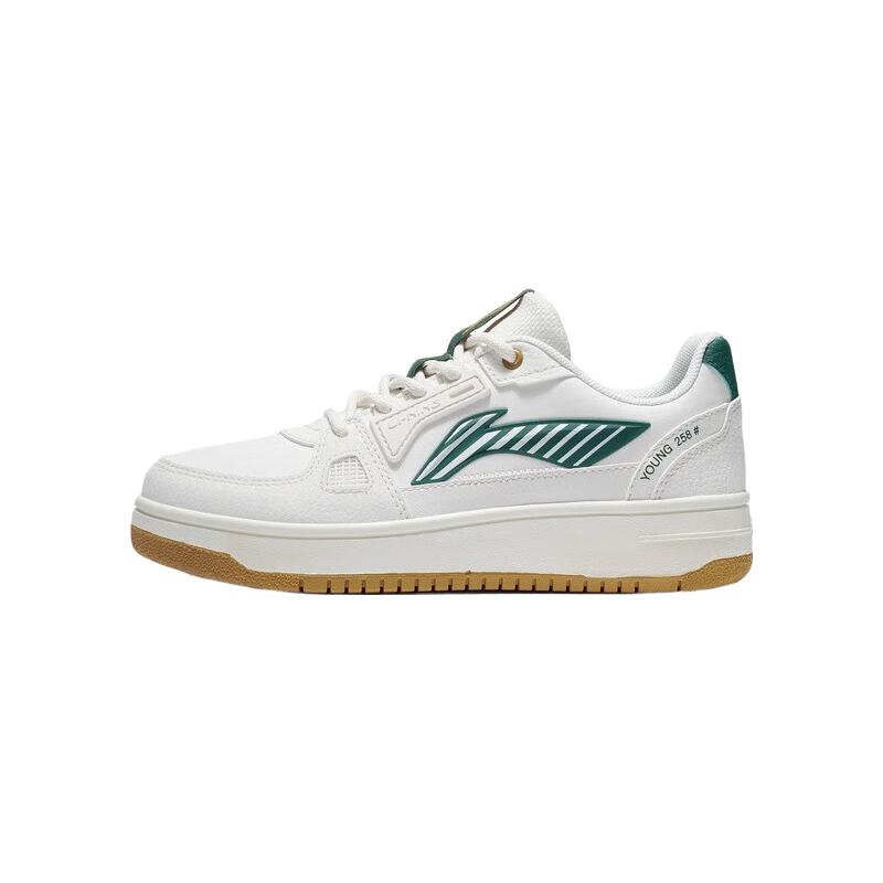 20点开始：李宁 男女大童小白鞋减震休闲鞋YKCS096 166元（需用券）