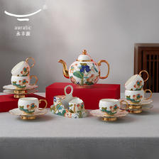 永丰源 幸福和鸣18头茶咖啡具陶瓷茶杯 不含木架 3200元