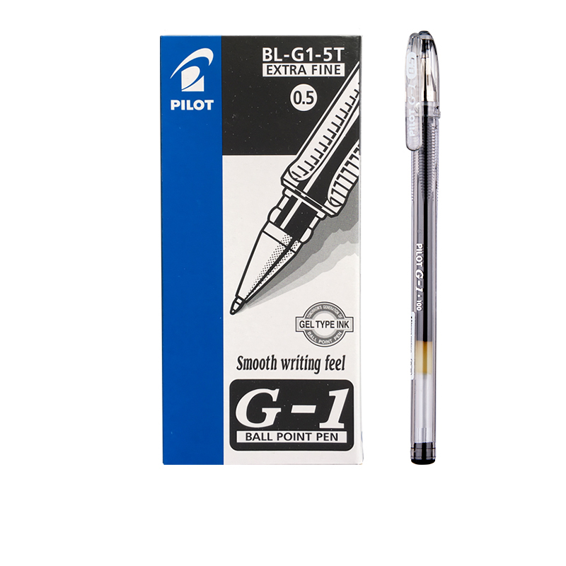 百乐 PILOT BL-G1-5T 拔帽中性笔 黑色 0.5mm 12支装 41.47元