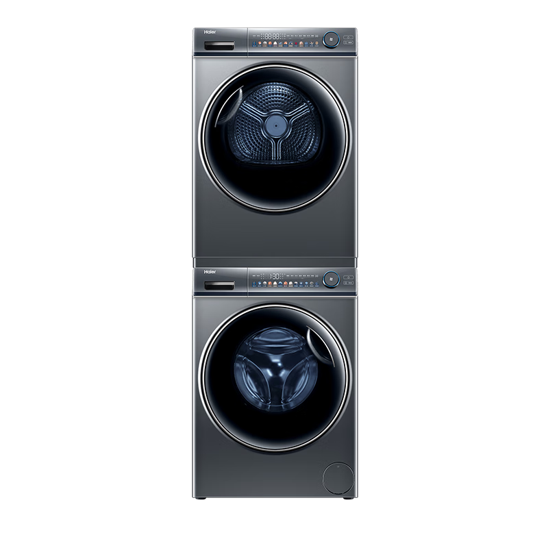 618预售、PLUS会员：Haier 海尔 平嵌81+81洗烘套装 10Kg直驱滚筒洗衣机全自动+双