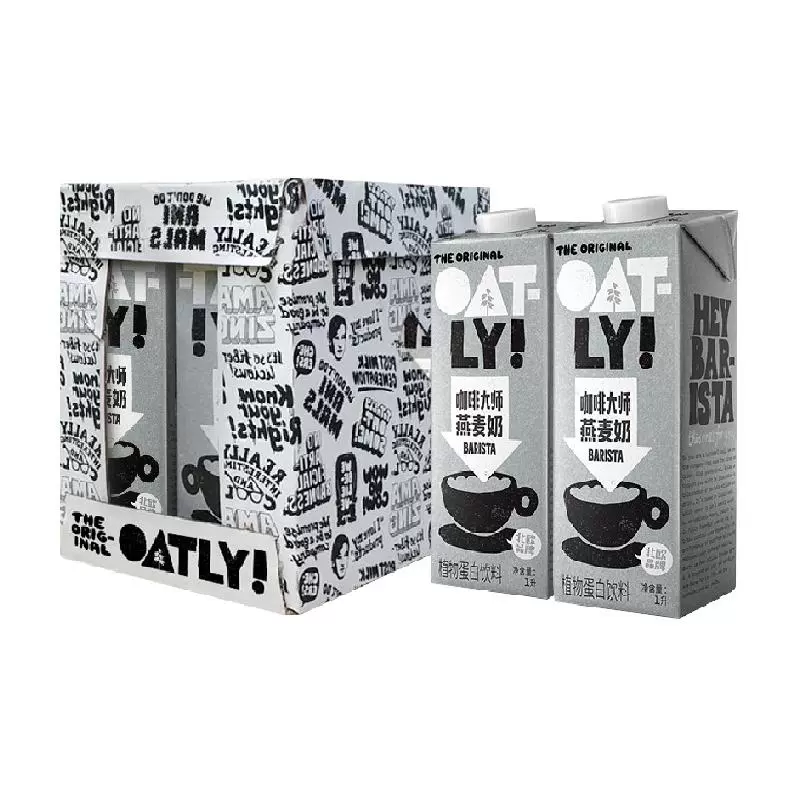 OATLY 噢麦力 咖啡大师燕麦奶1L*6整箱植物奶 ￥98.09