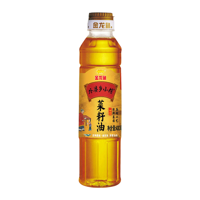金龙鱼 非转基因外婆乡小榨菜籽油 400ml 4.9元