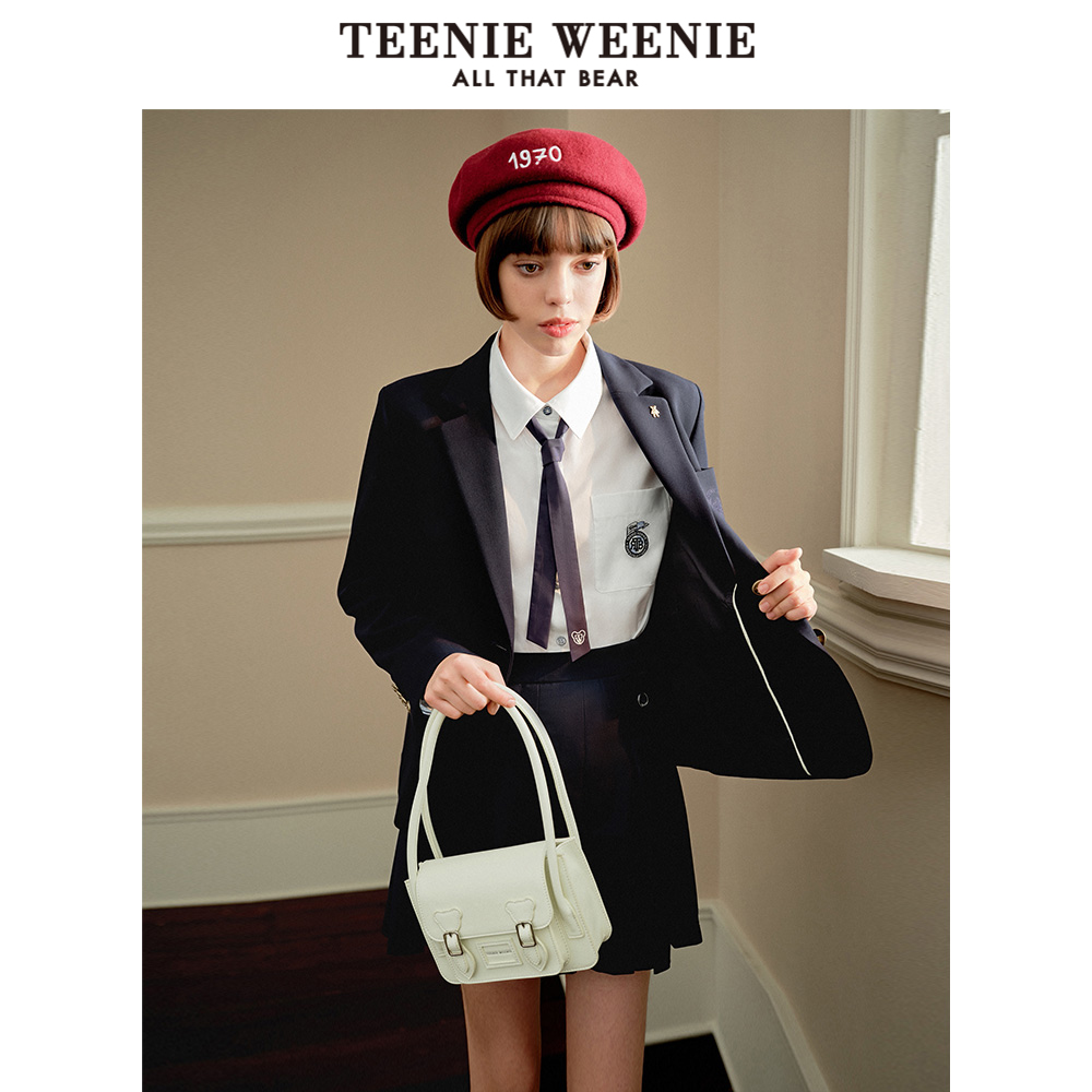 TEENIE WEENIE TeenieWeenie小熊奥莱春季学院风时尚简洁手提包单肩包女包 245.6元
