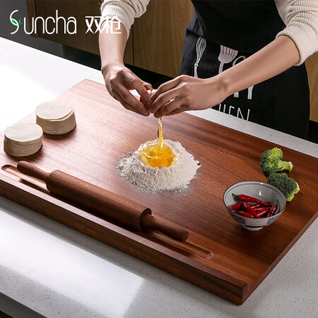 SUNCHA 双枪 乌檀木砧板 实木切菜板 70*45*2cm 203.34元（需用券）