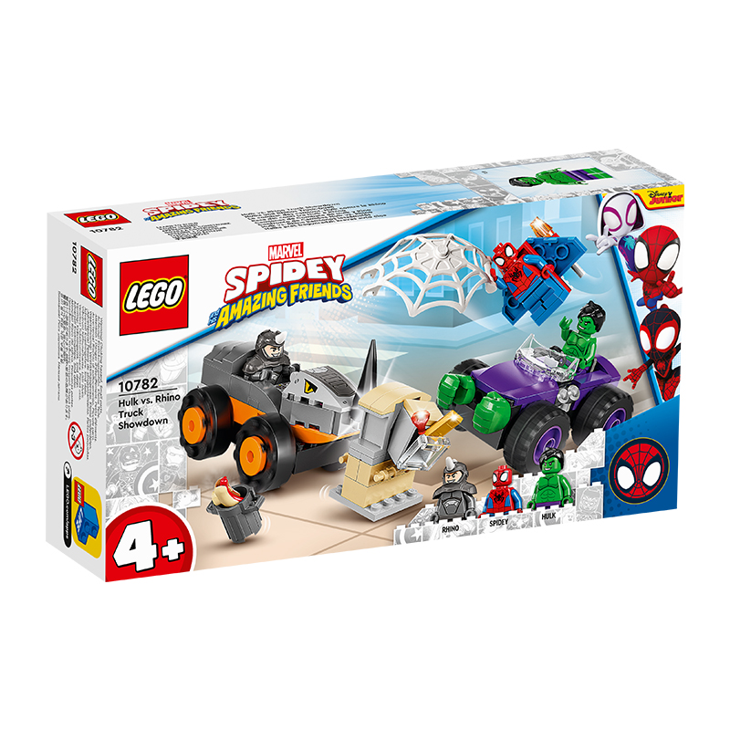 LEGO 乐高 10782 绿巨人与犀牛人卡车积木玩具男孩进口拼搭丹麦 122.09元