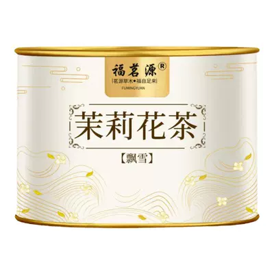 川派茉莉 飘雪 新茶福州七窨 茉莉花茶 浓香型 罐装 9.9元（百亿补贴已补20