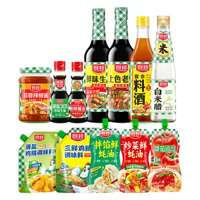 厨邦 调味料合集 任选5件 20.9元+60淘金币（需领券，合4.18元/件）