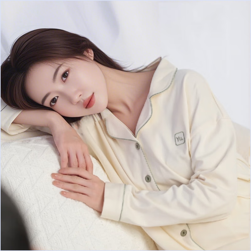 雪中飞 睡衣女纯棉春秋季家居服2025新款夏天女士全棉套装大码可外穿 NSBGS-