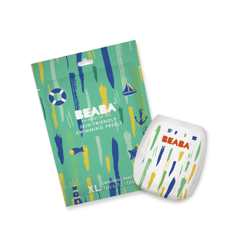 Beaba: 碧芭宝贝 盛夏光年系列 游泳拉拉裤 XL5片 3.2元（需用券）