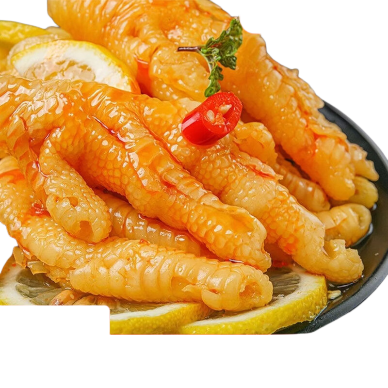 柠檬无骨鸡爪 酸辣爽口 500g×1罐 固形物48﹪-51﹪