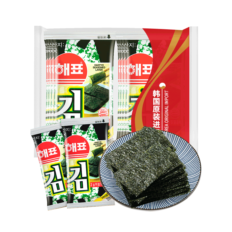 88VIP：海牌菁品 海苔原味12G*1袋 10.36元